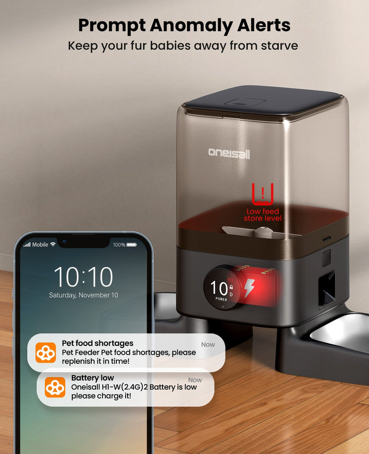 5L Automatic Cat Feeders with APP Control for Two Cats