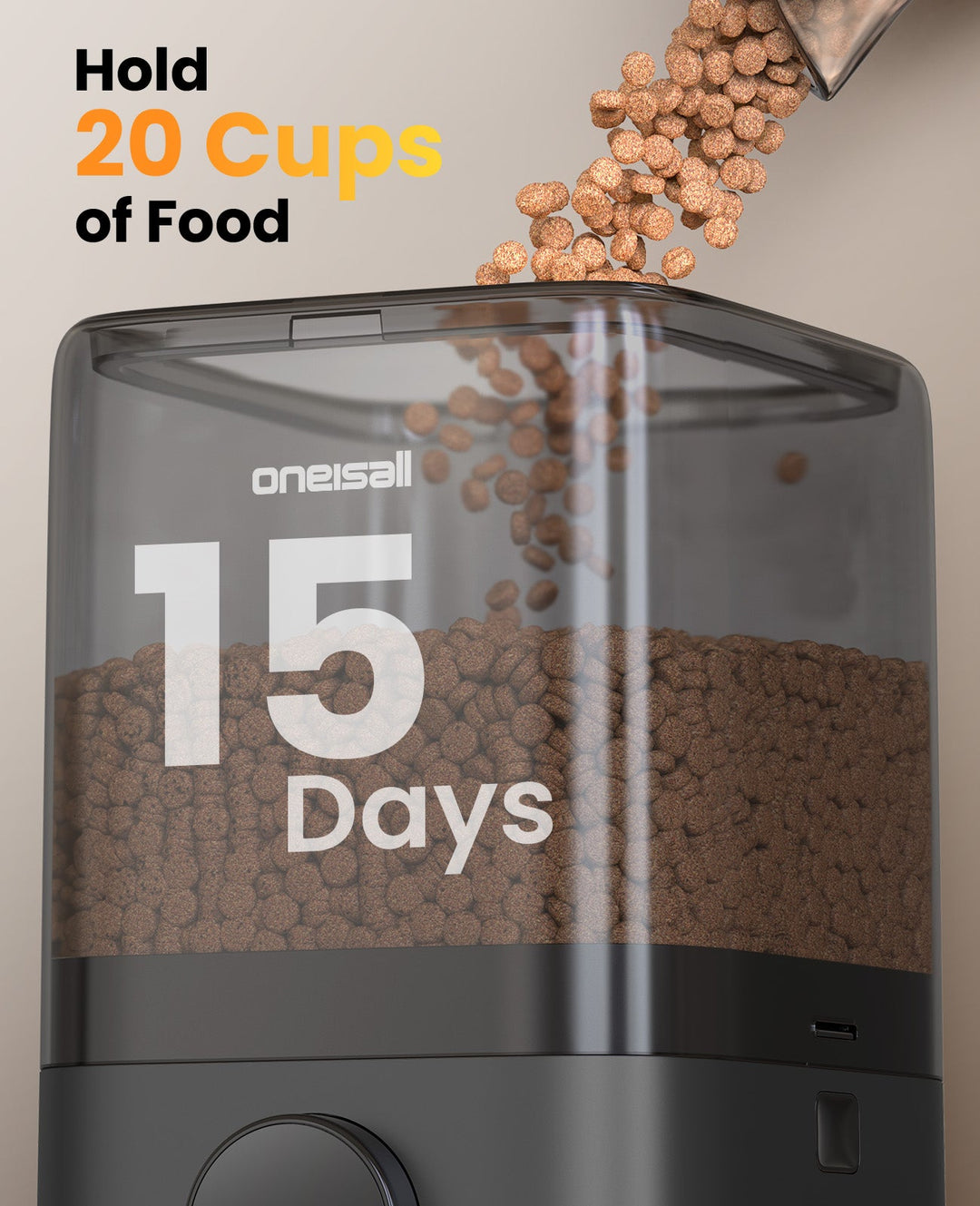 5L Automatic Cat Feeders with APP Control for Two Cats