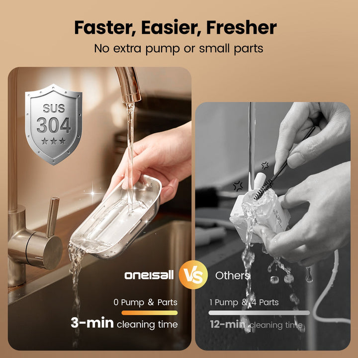 Oneisall 3.5L FreshFill Filterless Cat Water Dispenser with Fresh Water System