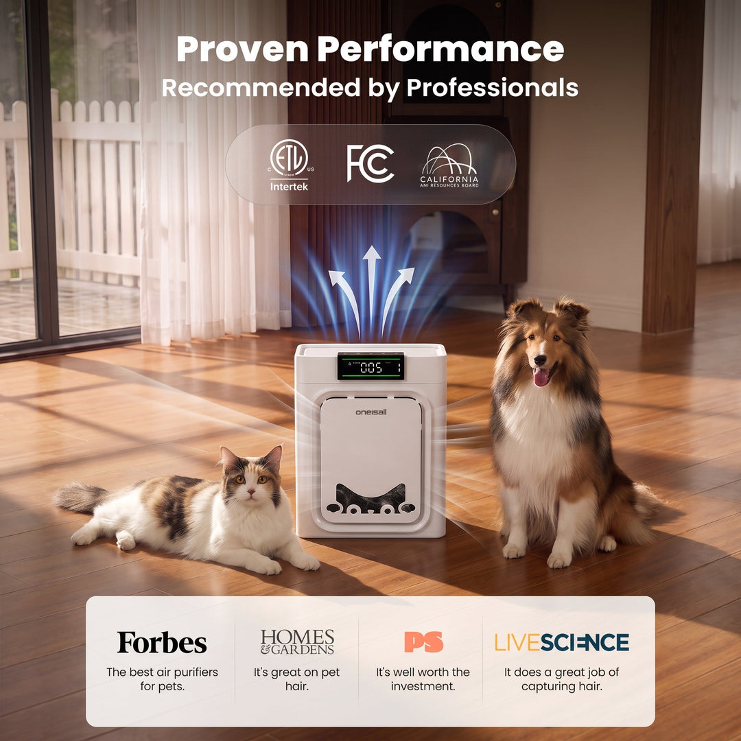 Oneisall 2-in-1 Cat Lounge Air Purifier Multi-Pack