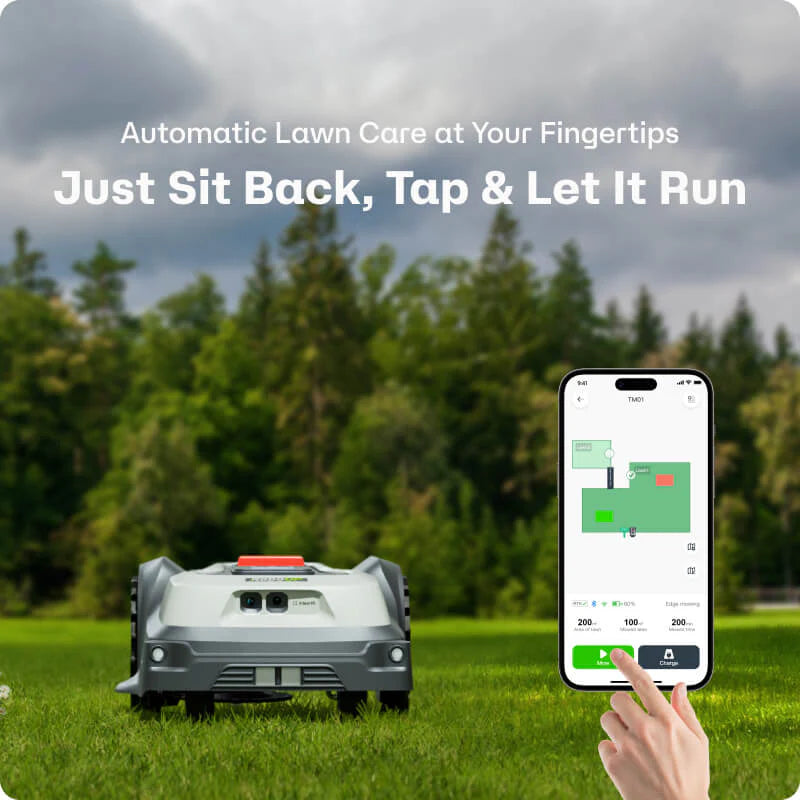 RoboUP TM01 T1200Pro Robot Lawn Mower | Smart RTK GPS Robotic Lawnmower for Large Yards