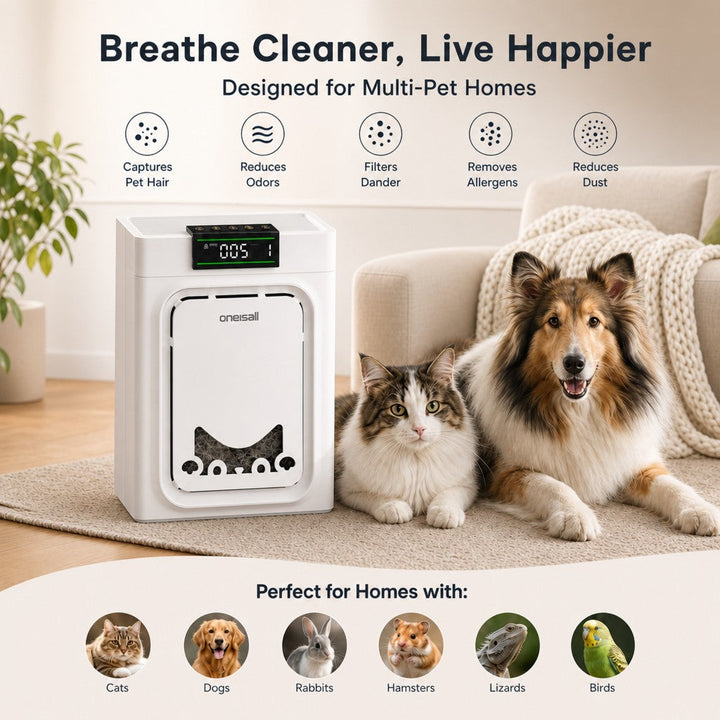 Oneisall 2-in-1 Cat Bed Air Purifier