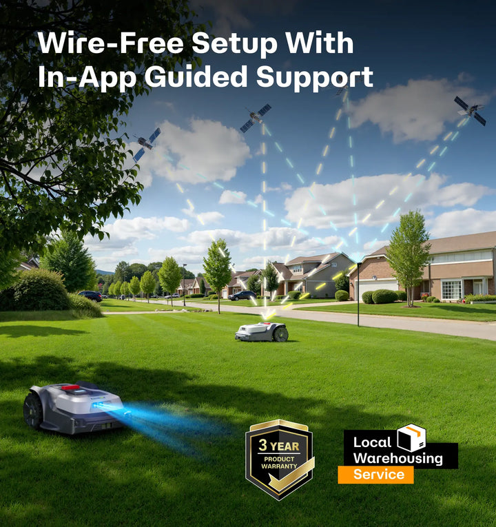 RoboUP TM01 T1200Pro Robot Lawn Mower | Smart RTK GPS Robotic Lawnmower for Large Yards