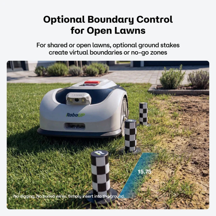 RoboUP Raccoon 2 SE Robot Lawn Mower | Smart Wire-Free Robotic Lawnmower for Small & Medium Yards