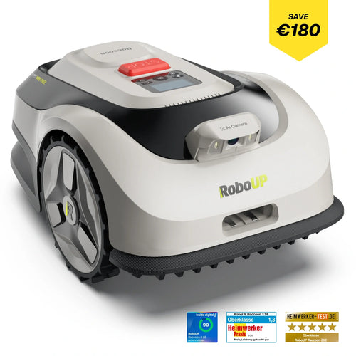 RoboUP Raccoon 2 SE Robot Lawn Mower | Smart Wire-Free Robotic Lawnmower for Small & Medium Yards