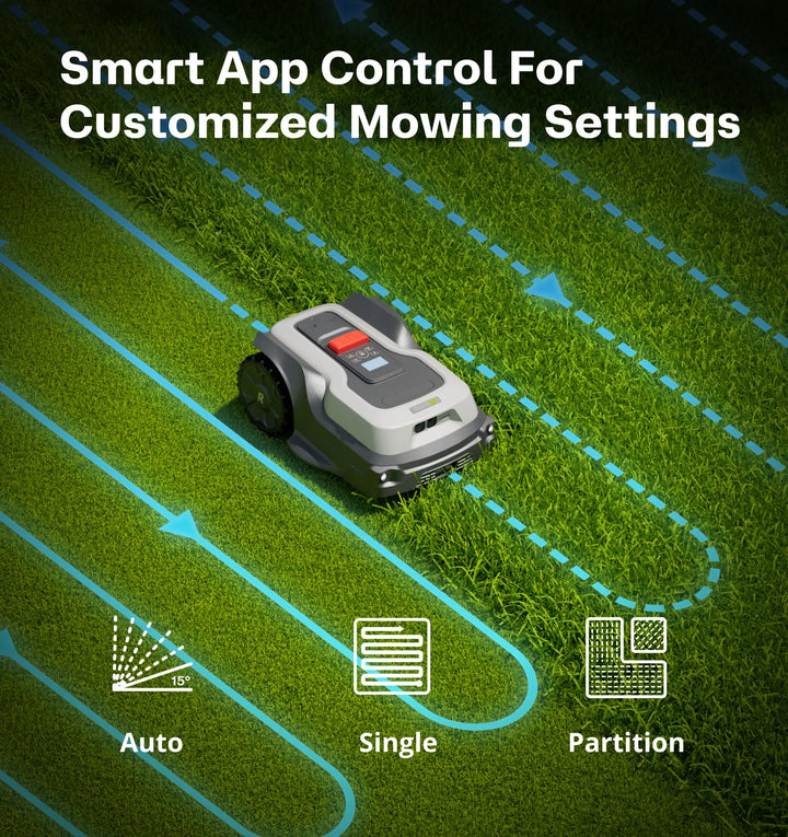 RoboUP TM01 T1200Pro Robot Lawn Mower | Smart RTK GPS Robotic Lawnmower for Large Yards
