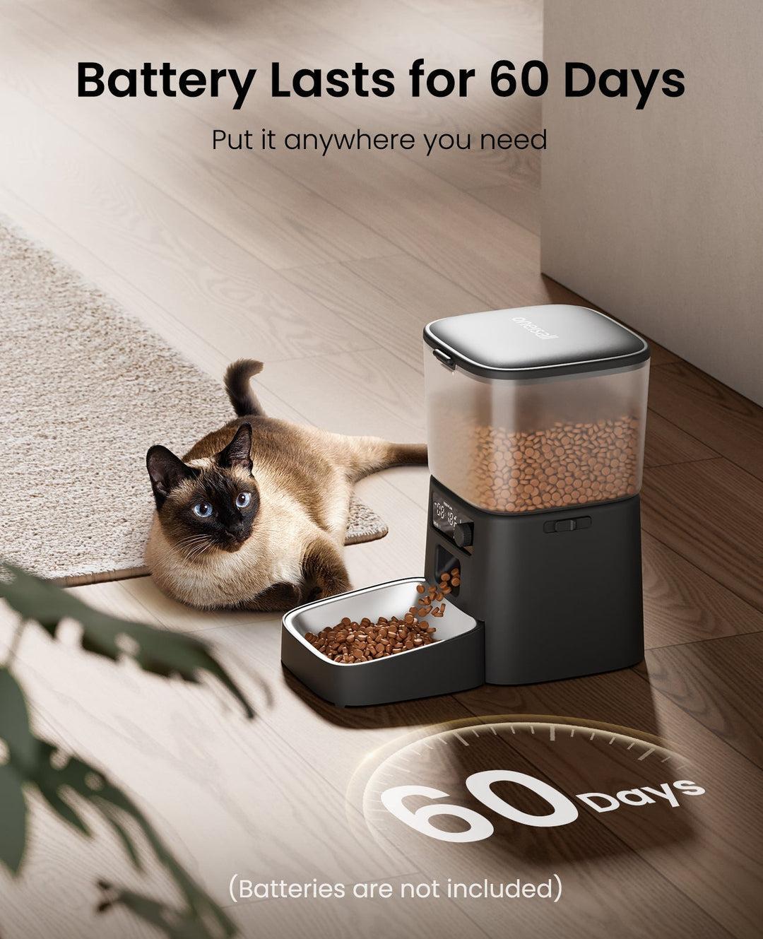 Oneisall 3.5L Automatic Cat Feeder with APP Control & 2.4G Wi - Fi - Oneisall - EU