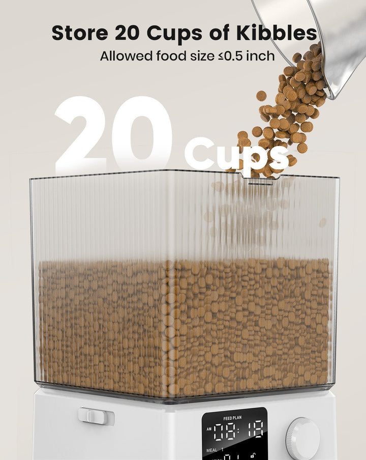 Oneisall 5L Automatic Cat Feeder for Two Cats - Black - Oneisall - EU