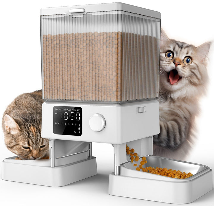 Oneisall 5L Automatic Cat Feeder for Two Cats - Black - Oneisall - EU