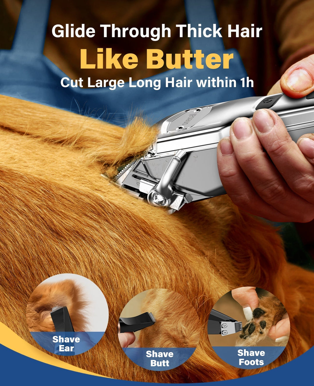 Oneisall 676+P20 3 - in - 1 Dog Clipper and Paw Trimmer Set - Oneisall - EU