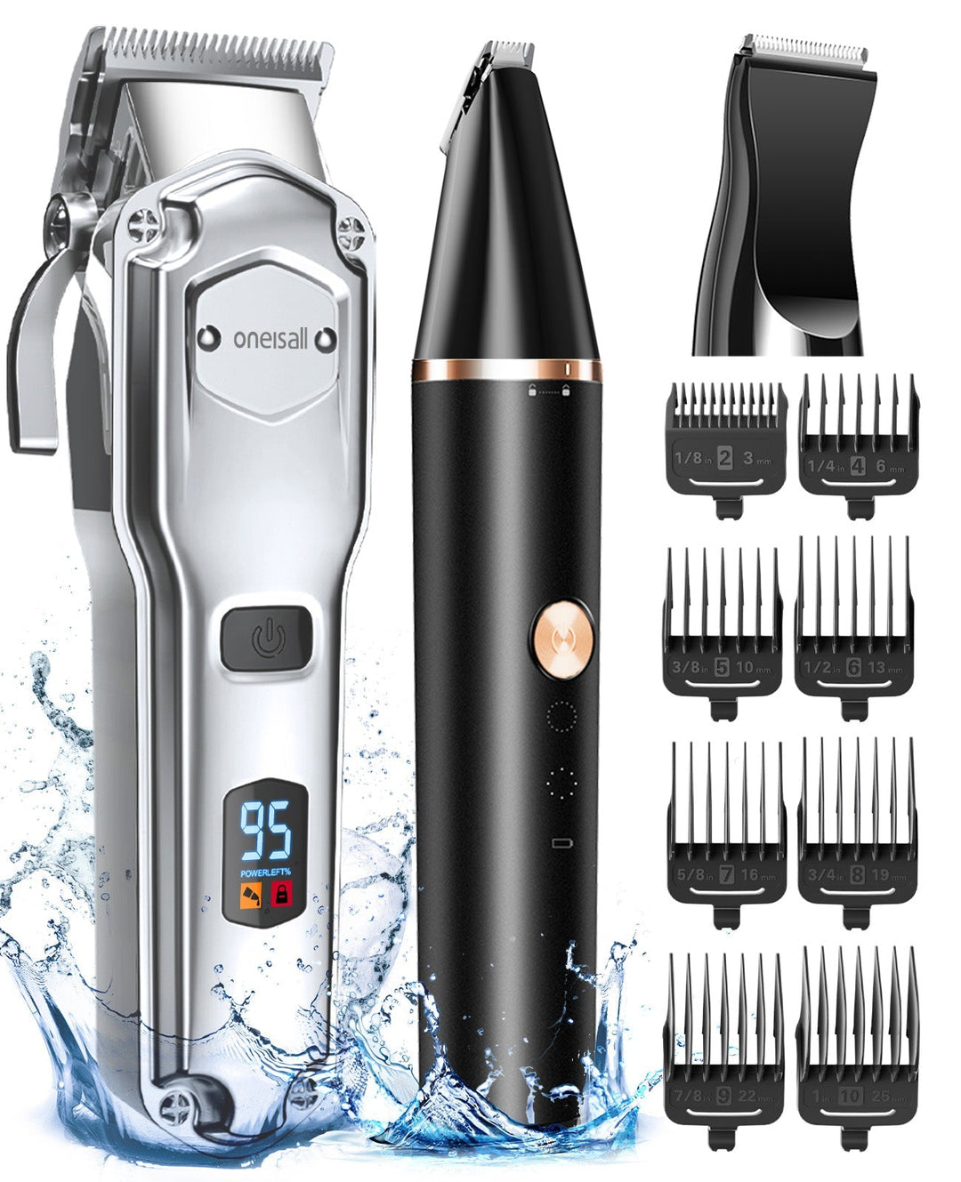 Oneisall 676+P20 3 - in - 1 Dog Clipper and Paw Trimmer Set - Oneisall - EU