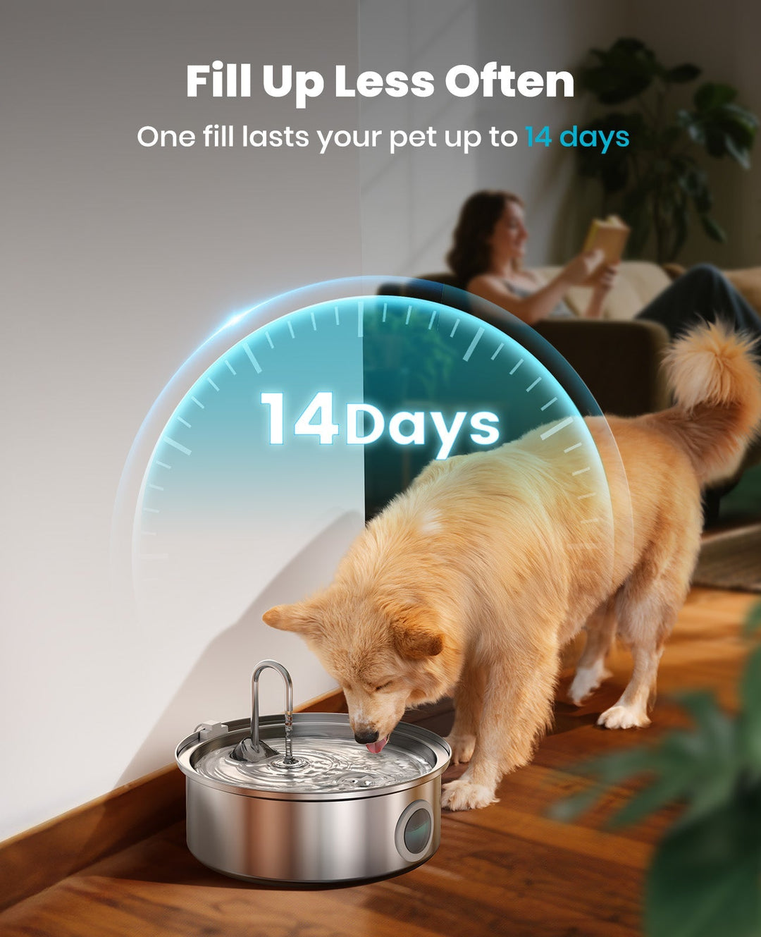Oneisall 7L Pet Water Fountain with Visual Water Level & 3 Filters - Oneisall - EU