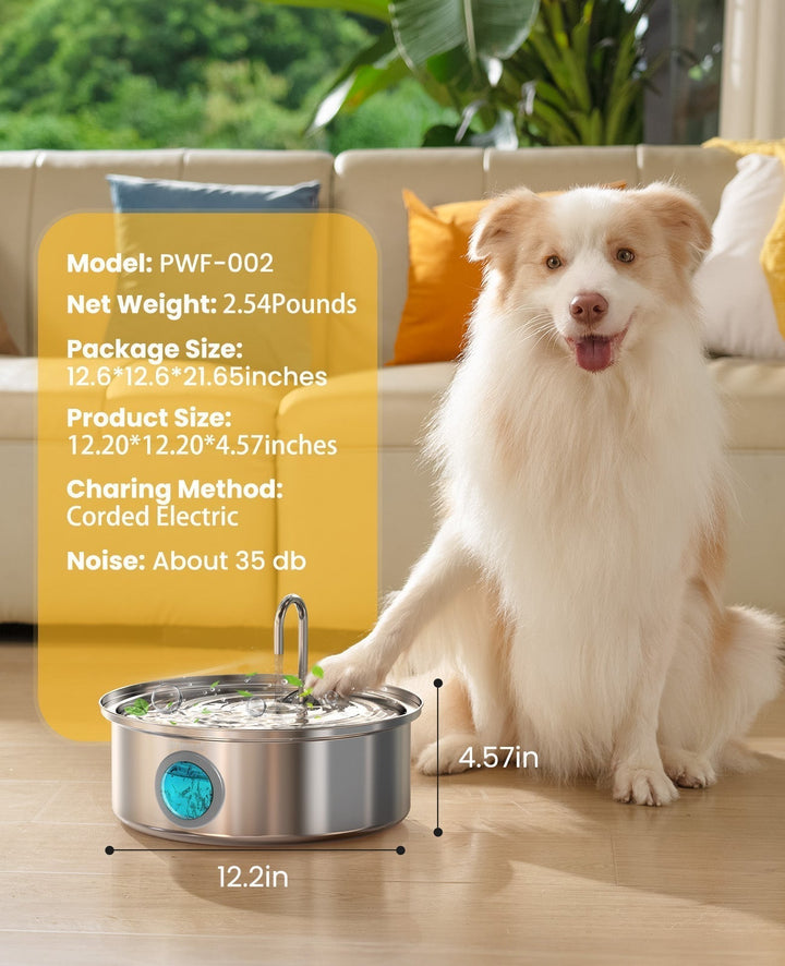 Oneisall 7L Pet Water Fountain with Visual Water Level & 3 Filters - Oneisall - EU