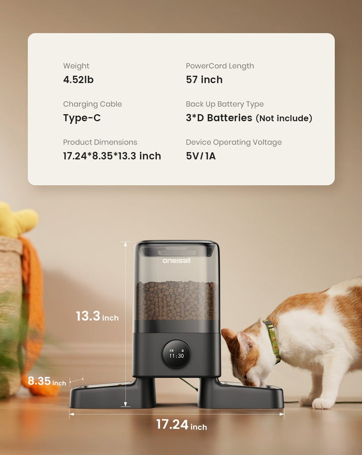5L Automatic Cat Feeder