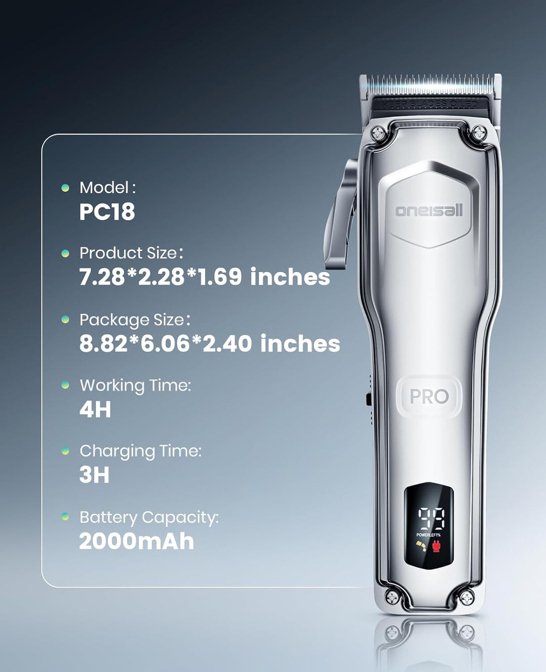 Oneisall PC18 Dog Clippers for Thick Hair - Oneisall - EU