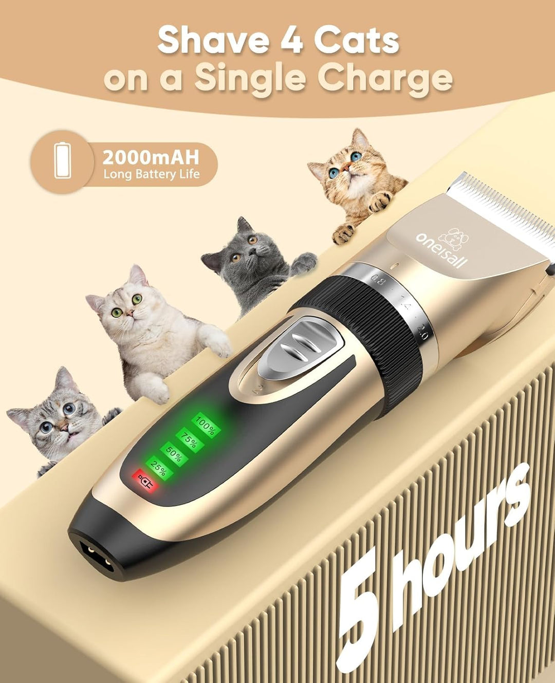 Oneisall X2 2 Speeds Cat Clipper - Oneisall - EU